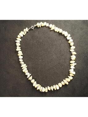 Vintage Mother of Pearl Chip Necklace